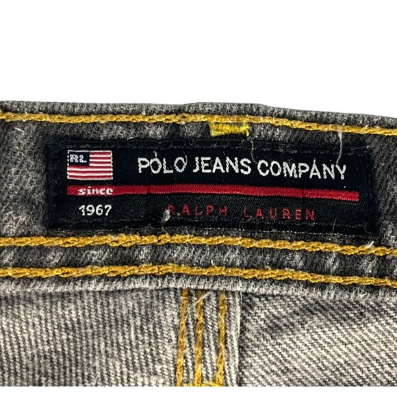 Vintage Y2K Polo Jeans Cell Phone Carpenter Denim Jeans Men 40 Gray Straight Leg - Picture 6 of 15